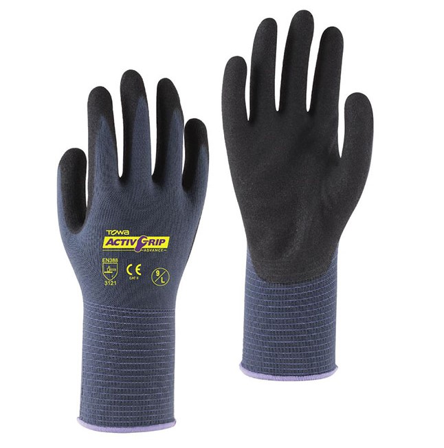 Towa ActivGrip Advance TOW581 Nitrile-Coated Gloves